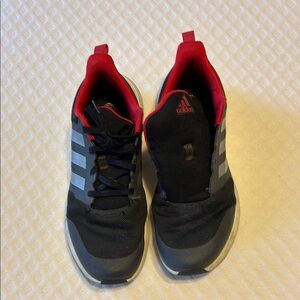 Adidas Black and Red Sneakers